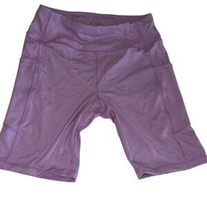 Cadmus Womens Sports Wear Shorts L/XL Lavender Spandex & Polyester